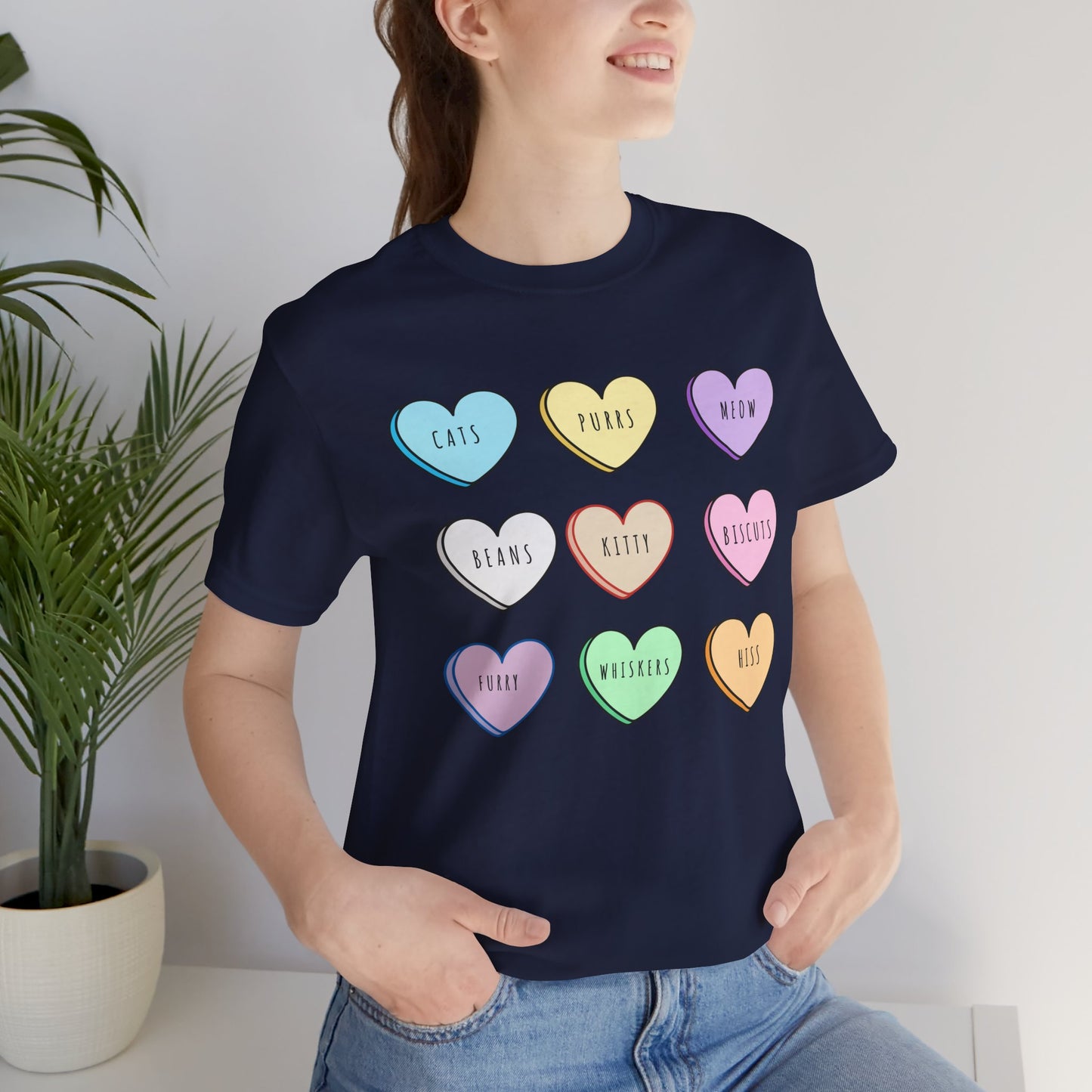 Candy Hearts Cat Love Tee
