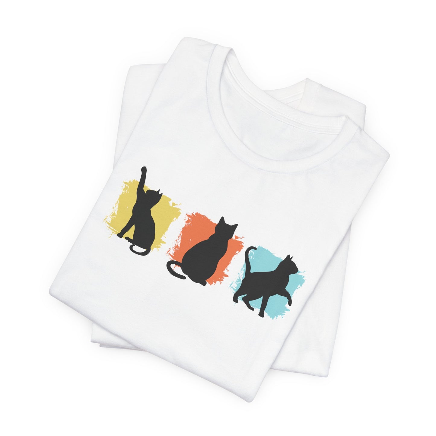 Color Pop Cat Silhouette T-Shirt
