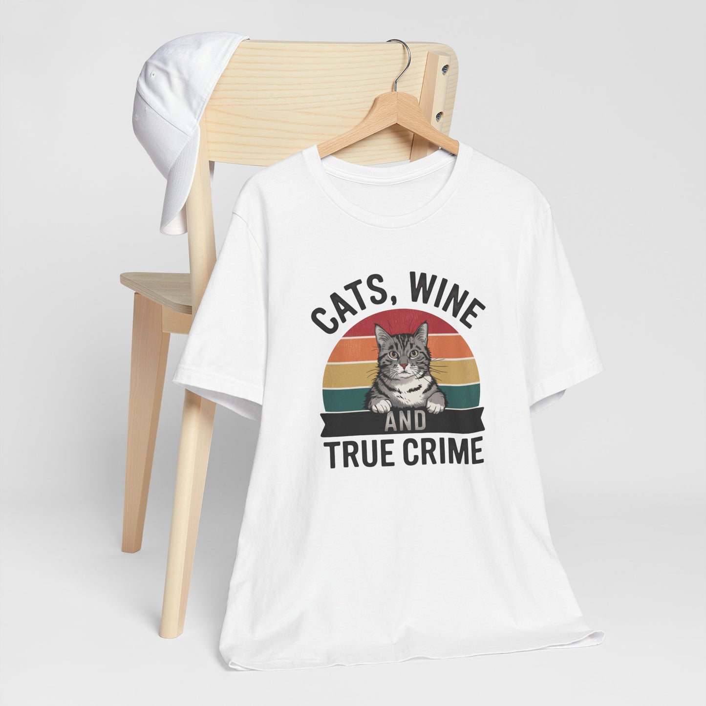 Cats, Wine, and True Crime Tee