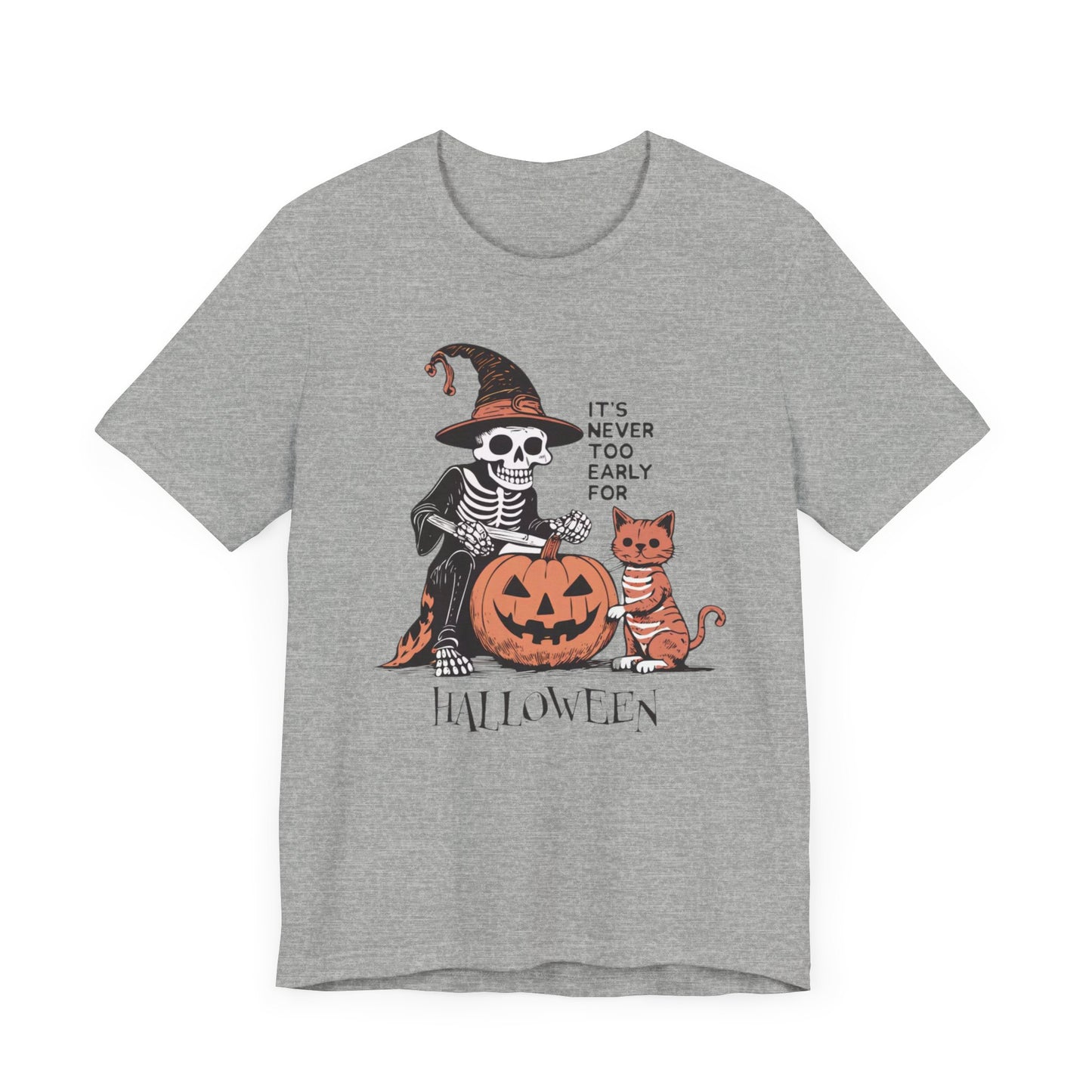 It's Never Too Early for Halloween Cat Skeleton Tee