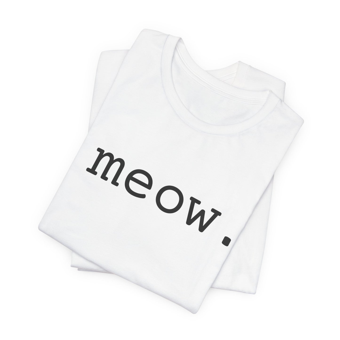Meow text Cat T-shirt