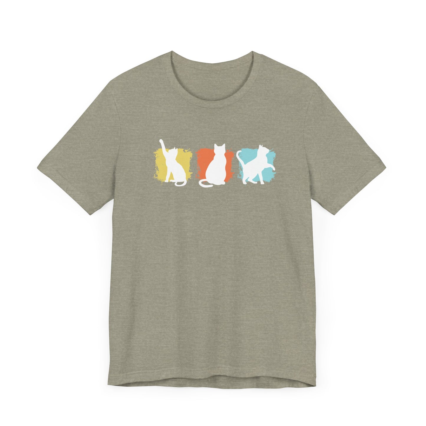 Color Pop Cat Silhouette T-Shirt