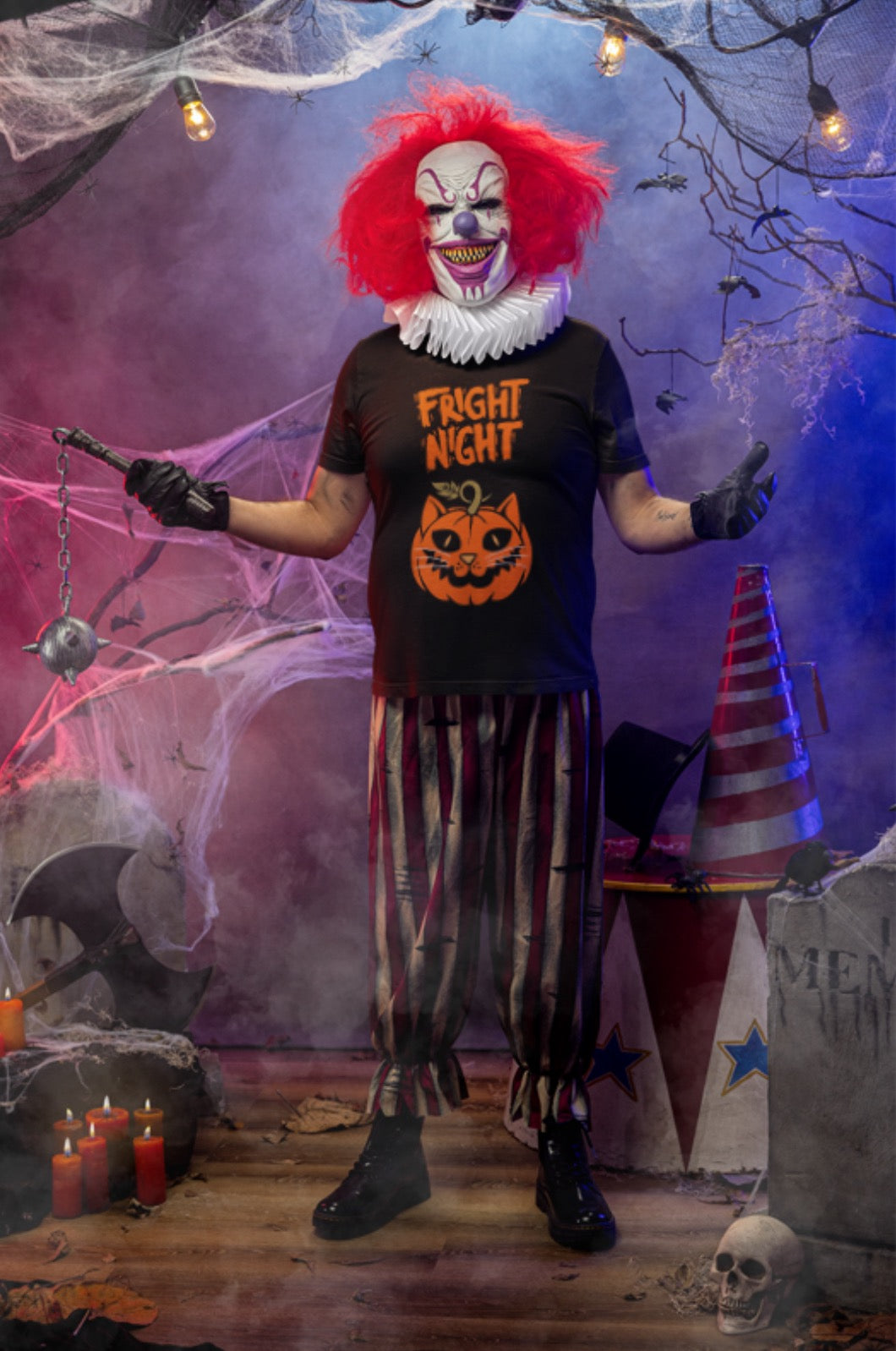 Halloween Cat Fright Night Tee