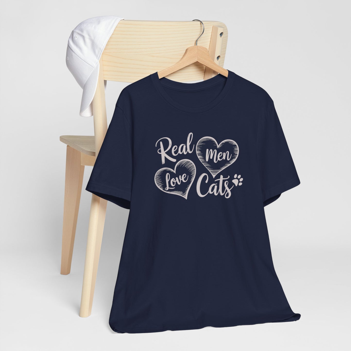 Real Men Love Cats Valentine's Day Tee