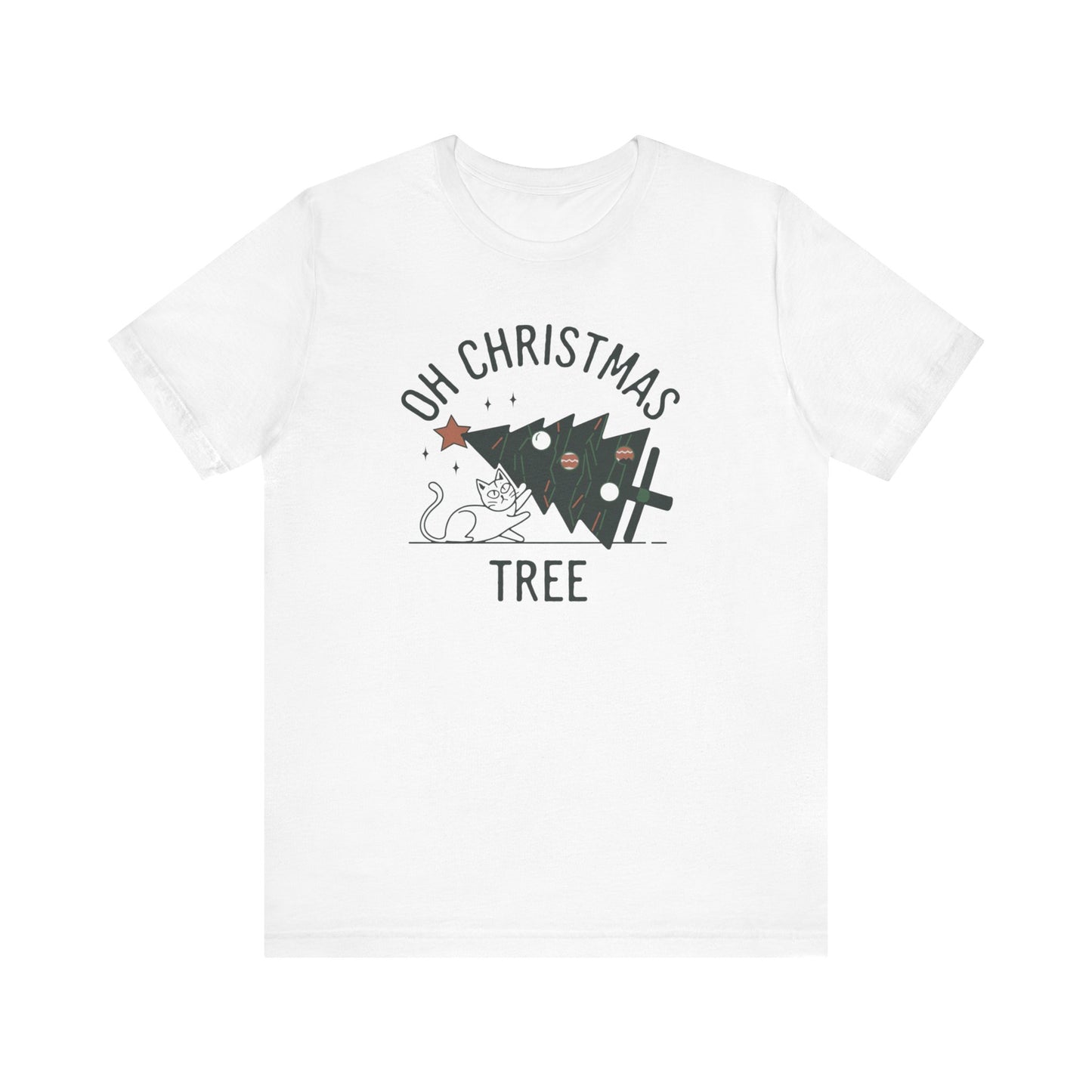 Oh Christmas Tree Cat Humor Tee