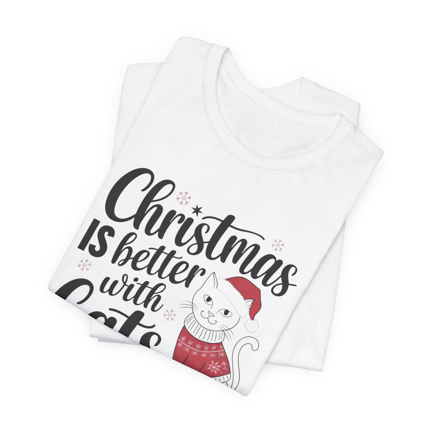 Christmas is better with cats tee