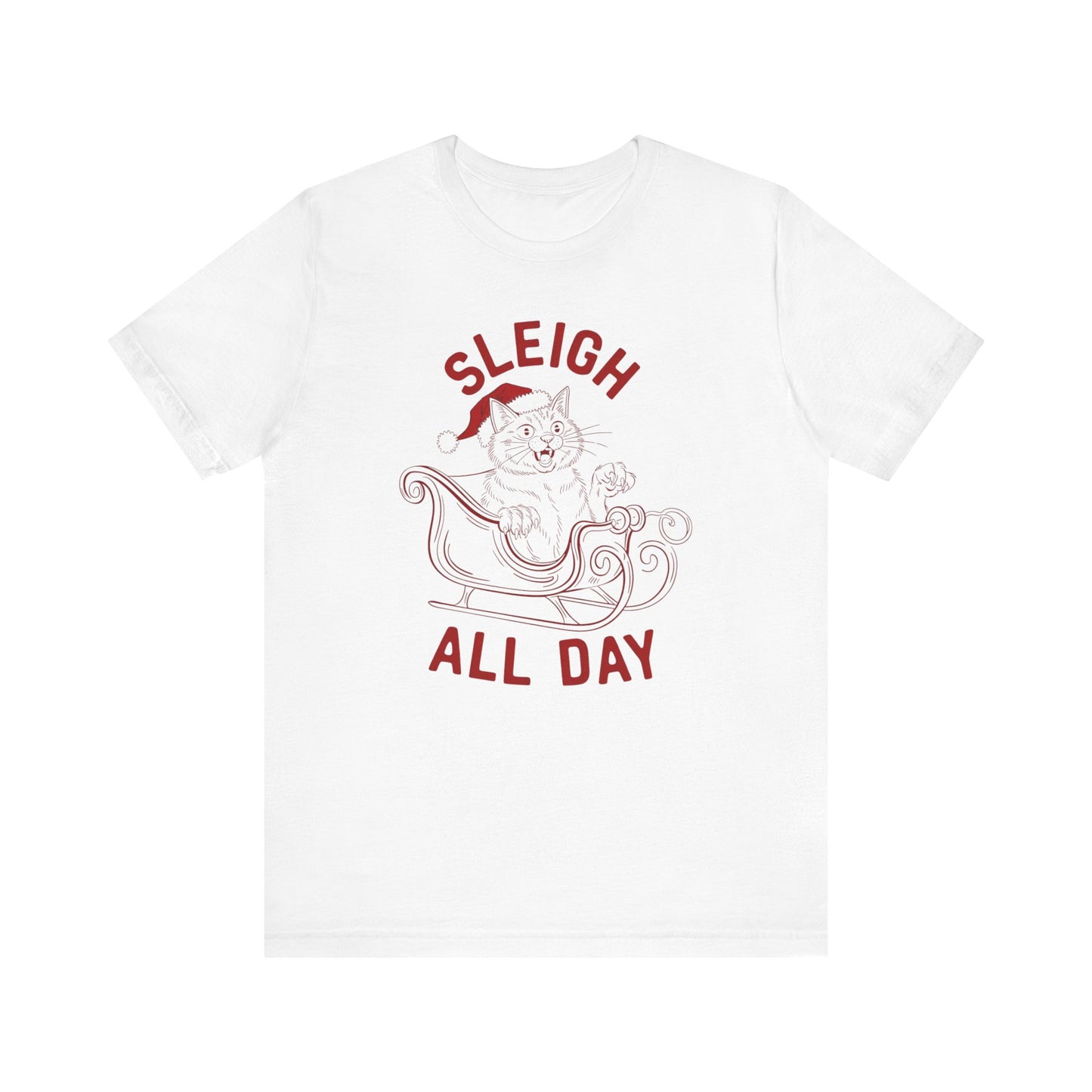 Sleigh All Day Feral Cat Tee