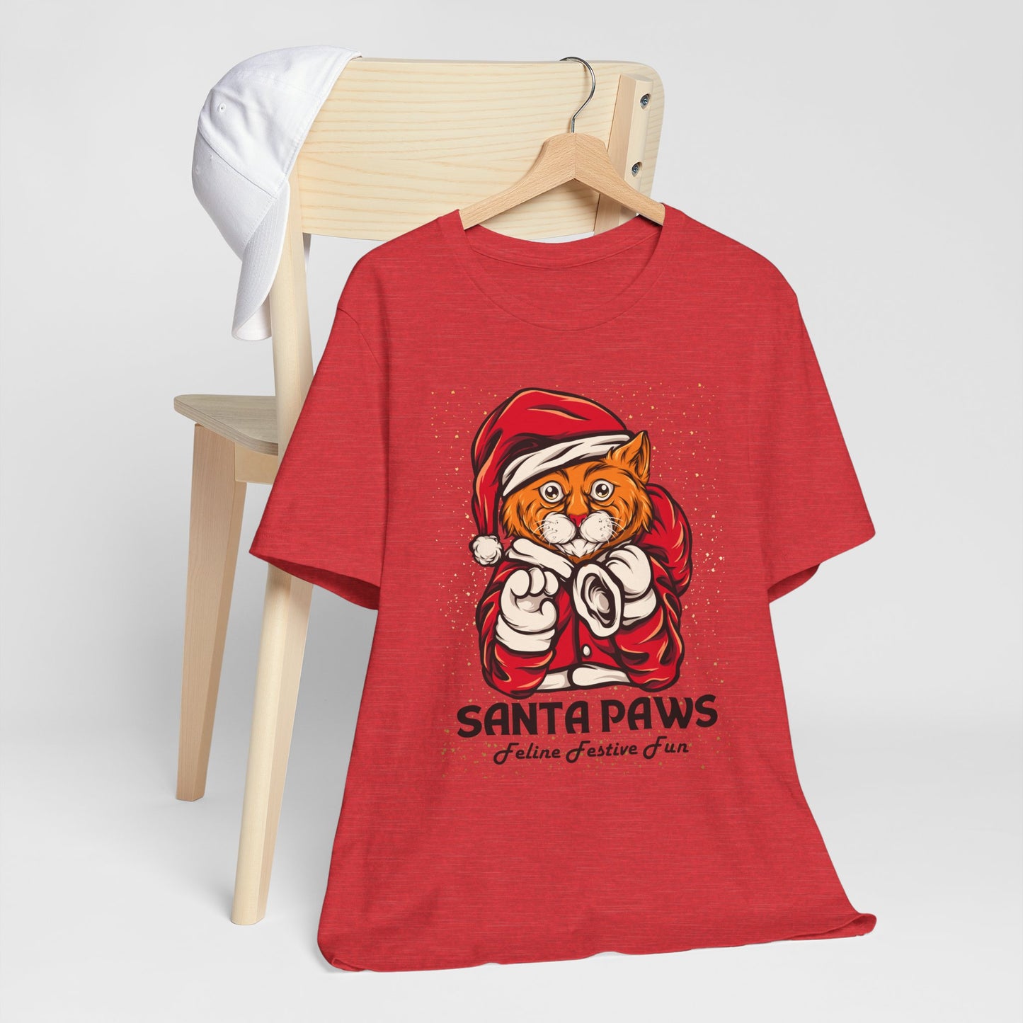 Santa Paws Festive Cat Tee