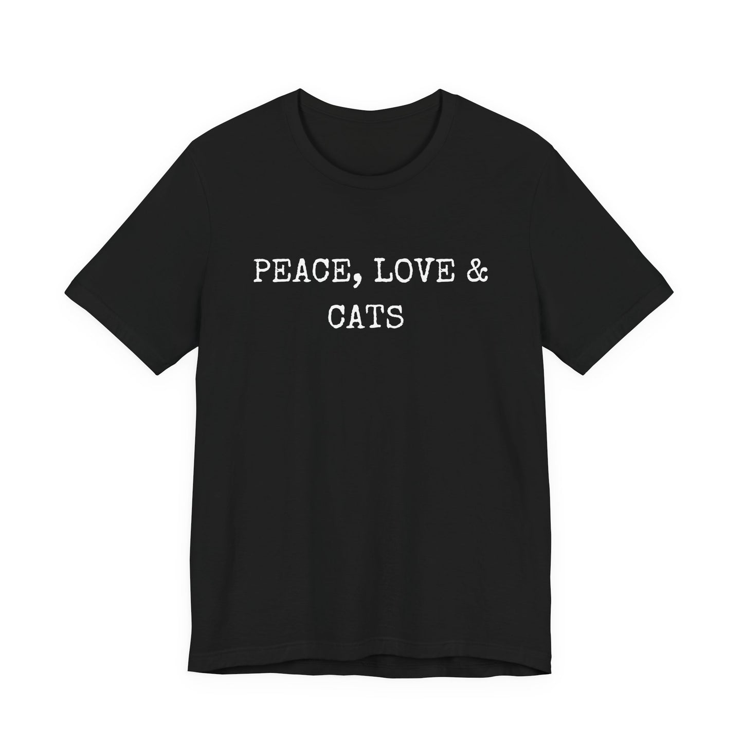 Peace, Love and Cats Minimalist Tee