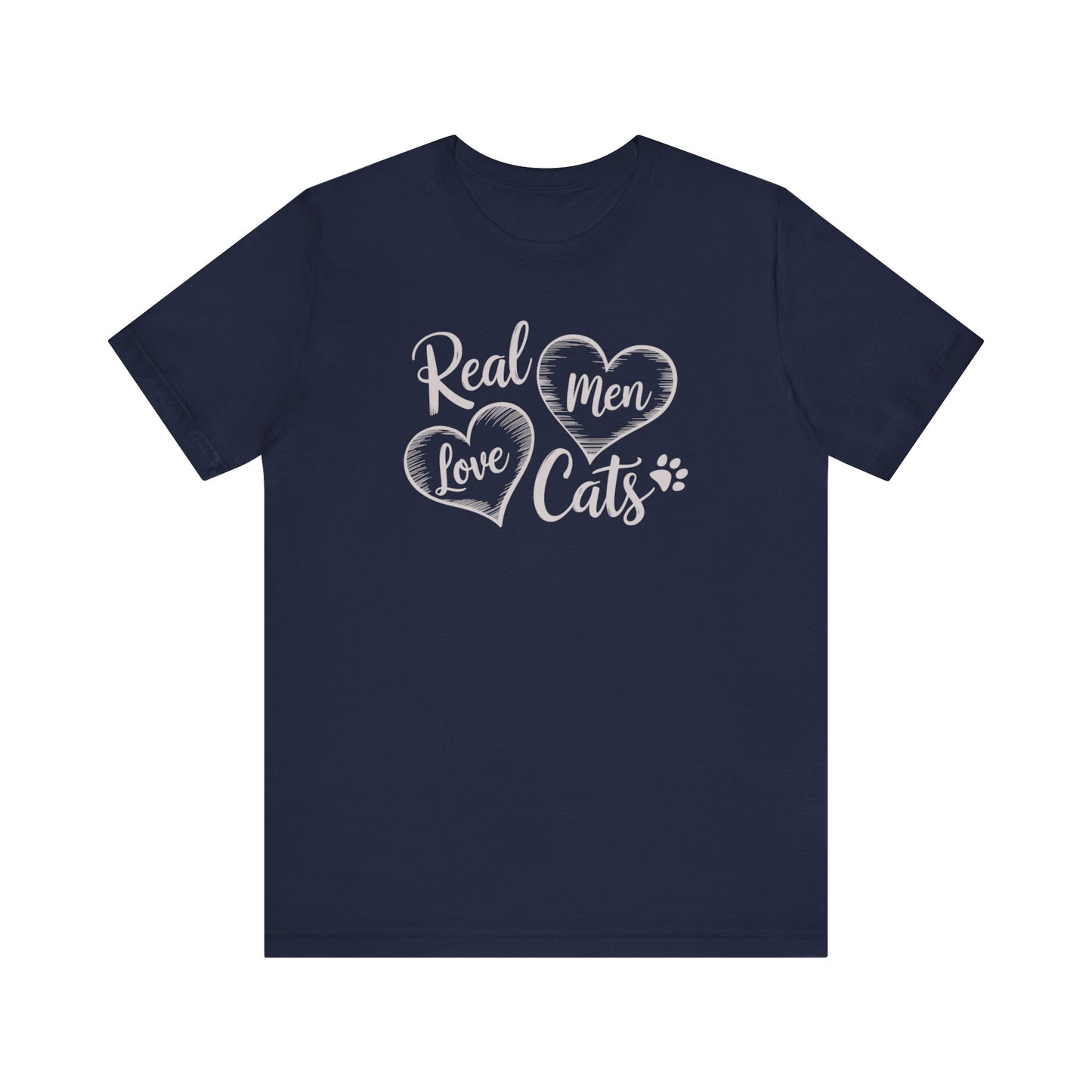 Real Men Love Cats Valentine's Day Tee