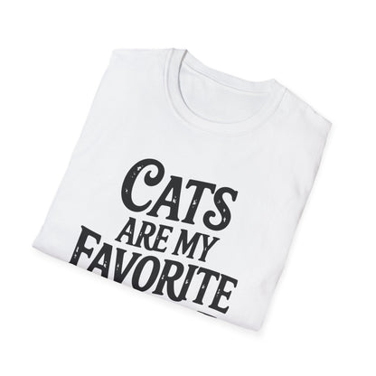 Cats Are My Favorite People T-Shirt – Funny Cat Lover Graphic Tee