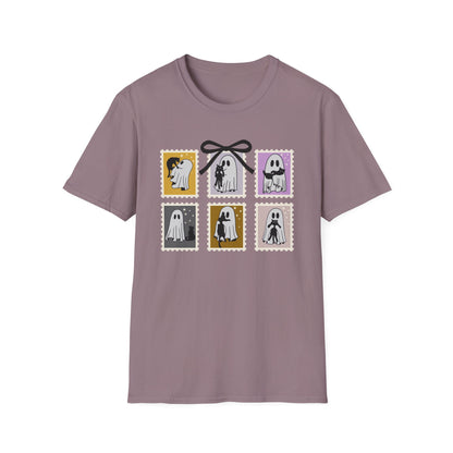 Ghost Cat Halloween T-Shirt – Cute Spooky Season Graphic Tee