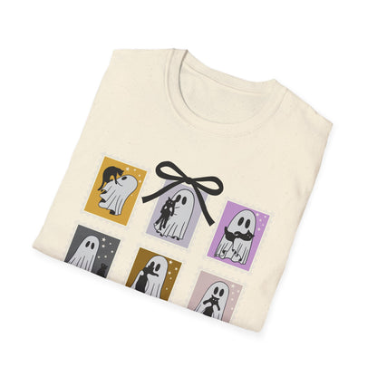Ghost Cat Halloween T-Shirt – Cute Spooky Season Graphic Tee