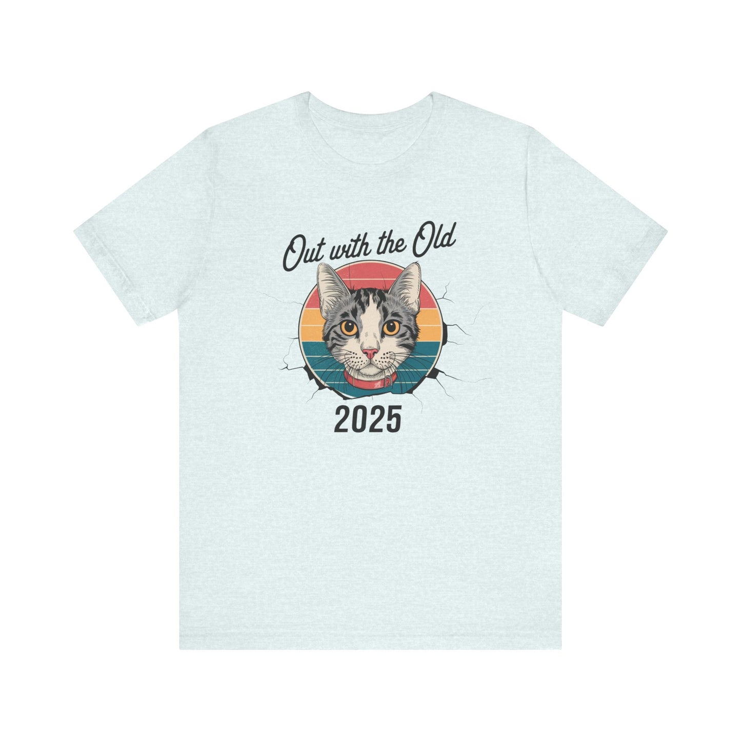 NEW YEARS 2025 OUT WITH THE OLD CAT TEE