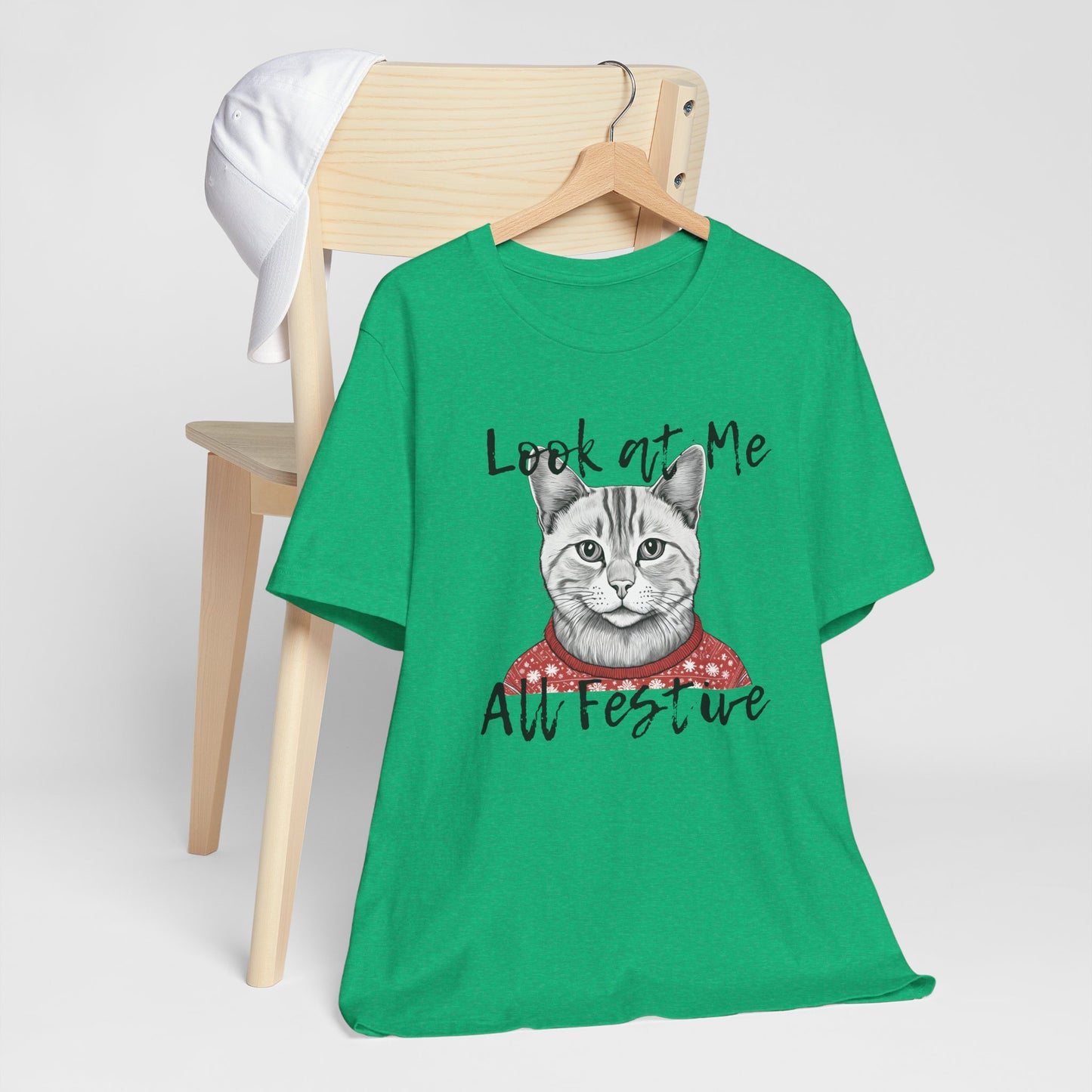 Look at Me Festive Cat Tee