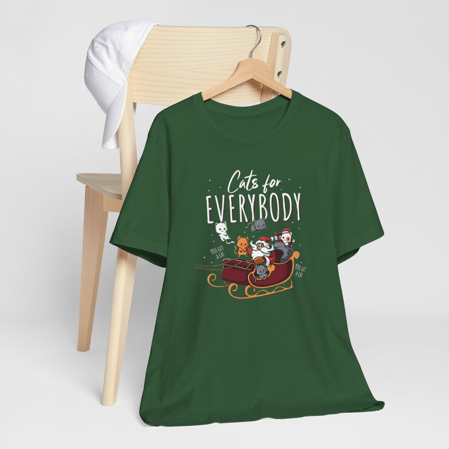 Cats For Everybody Santa Tee