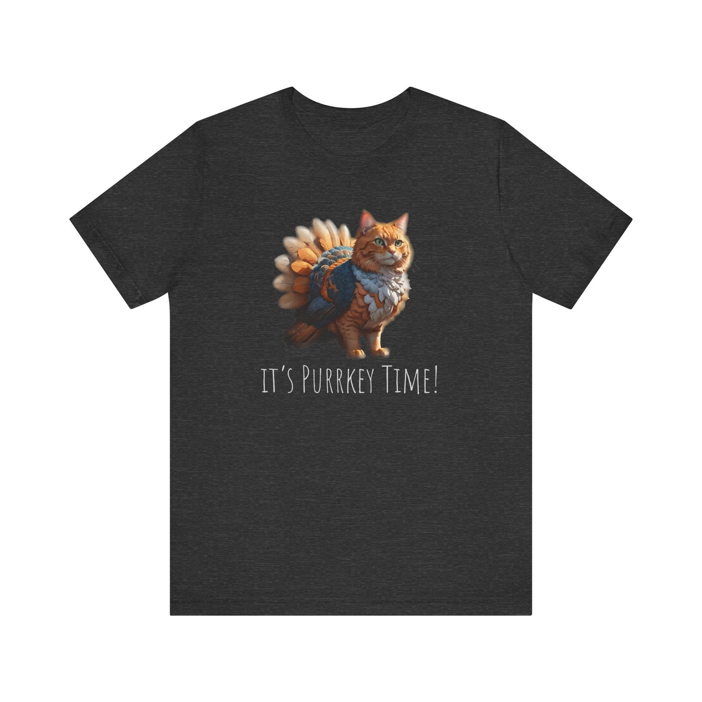 It's Purrkey Turkey Time Cat Thanksgiving Tee