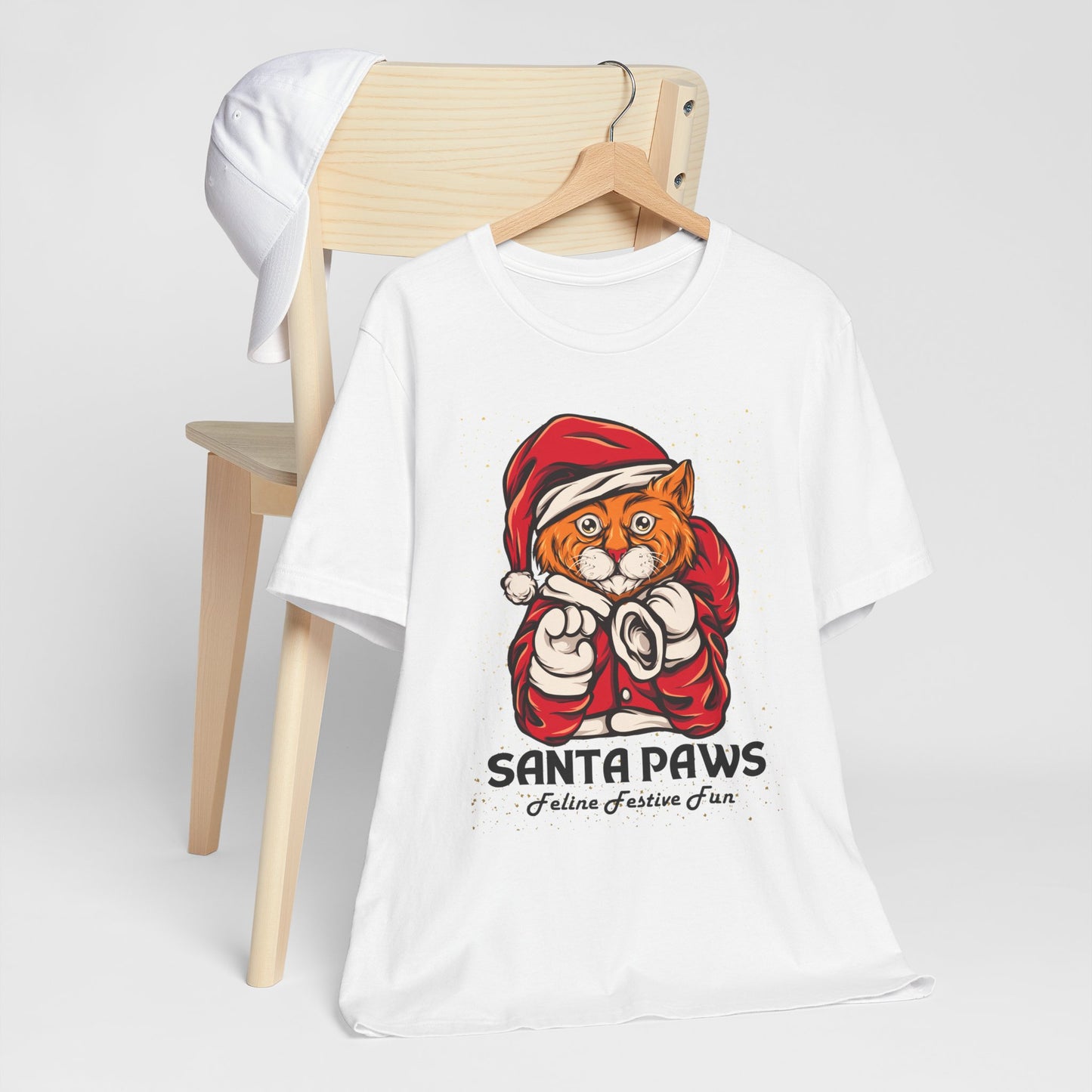 Santa Paws Festive Cat Tee