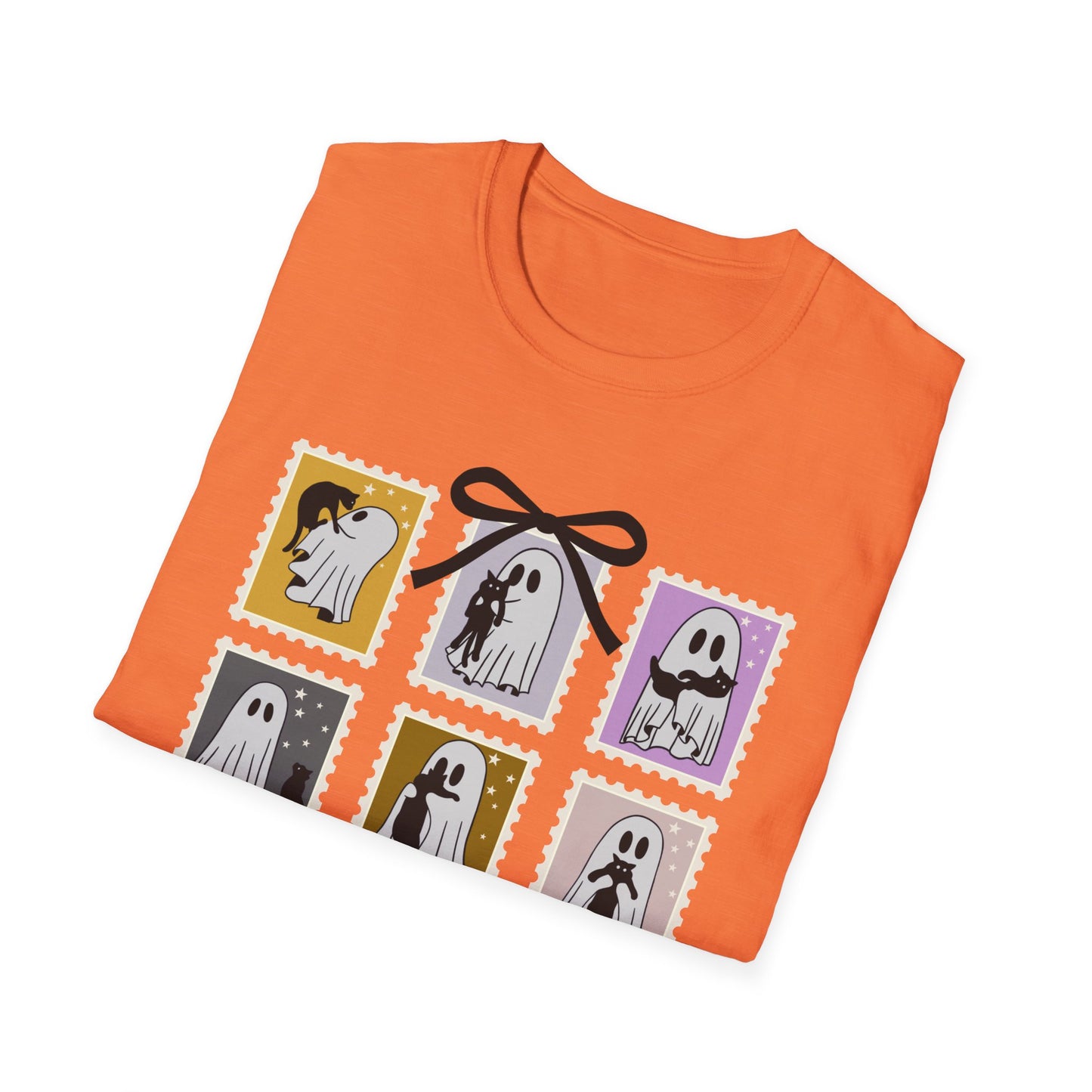Ghost Cat Halloween T-Shirt – Cute Spooky Season Graphic Tee