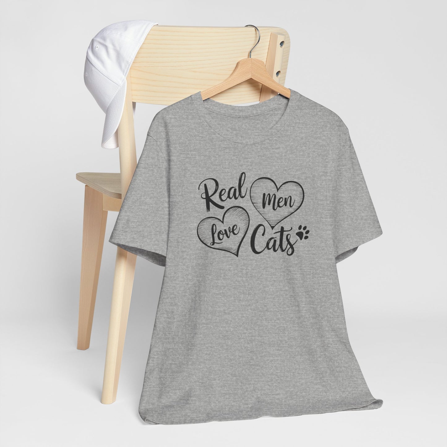 Real Men Love Cats Valentine's Day Tee