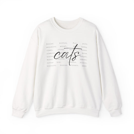 Cats Word Art Sweatshirt