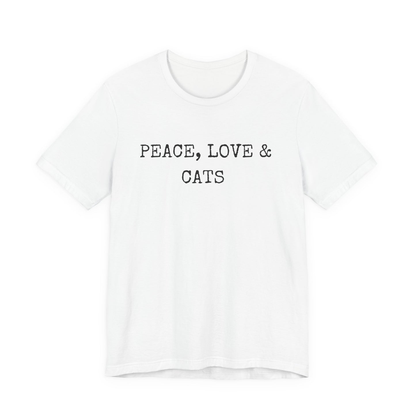 Peace, Love and Cats Minimalist Tee
