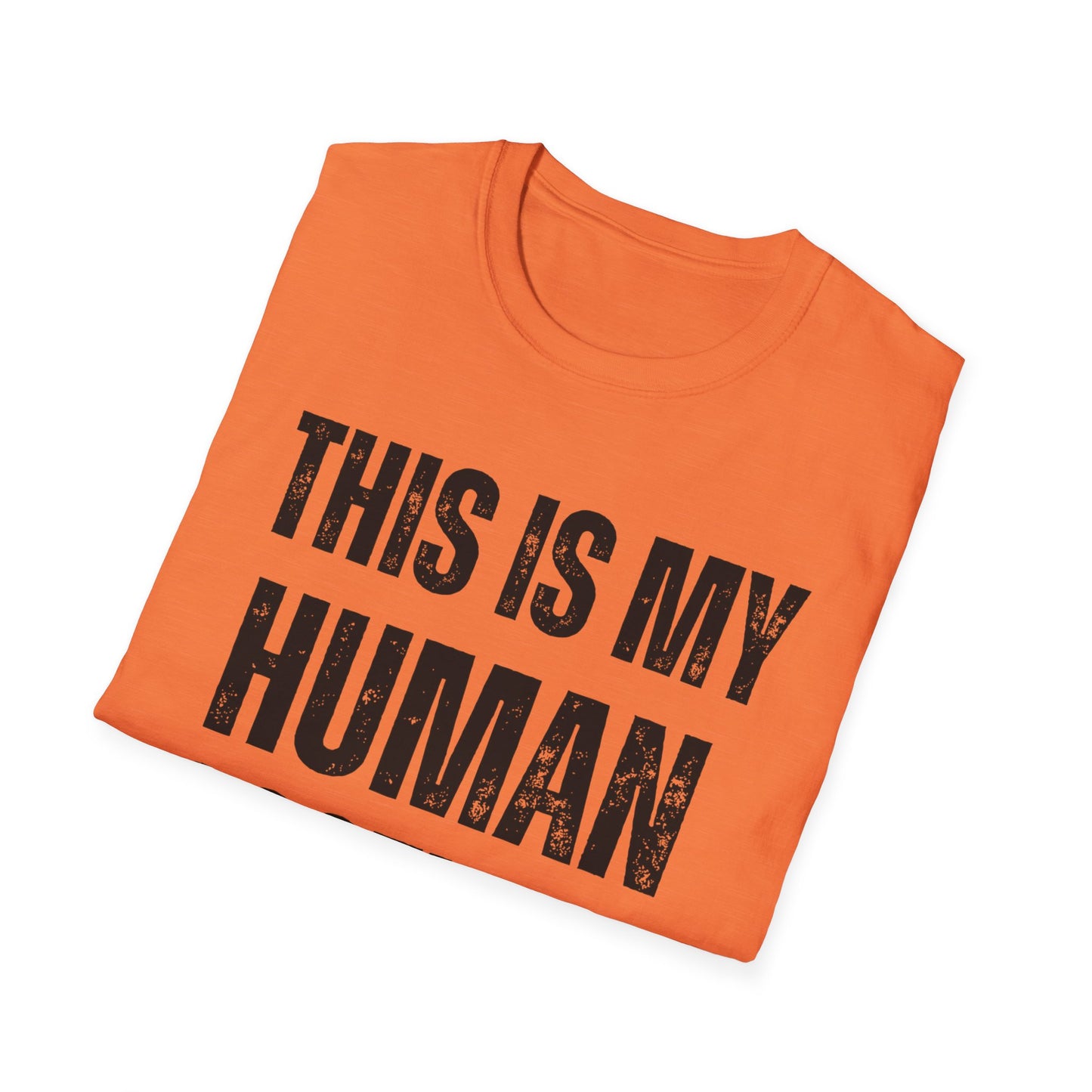 This Is My Human Costume T-Shirt – Funny Halloween Cat Lover Tee