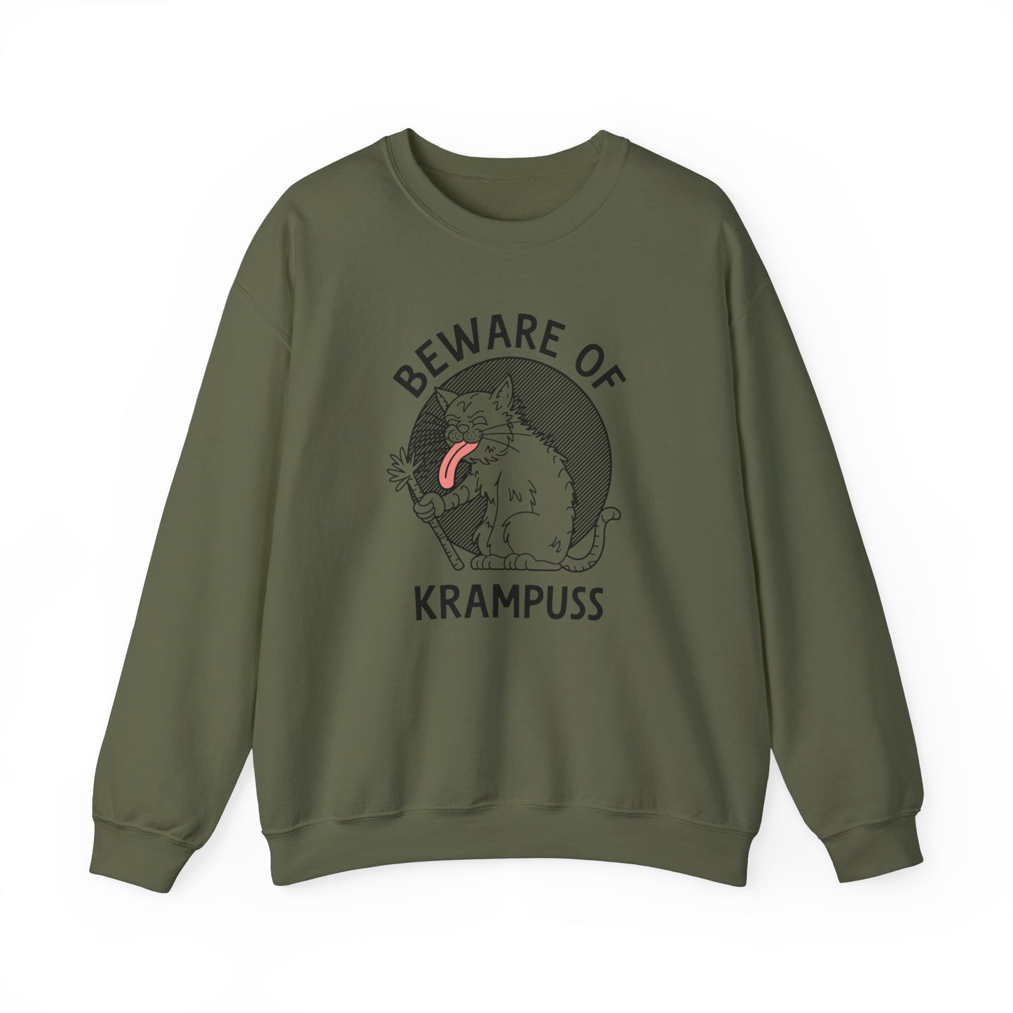 Beware of Krampuss Cat Crewneck Sweatshirt