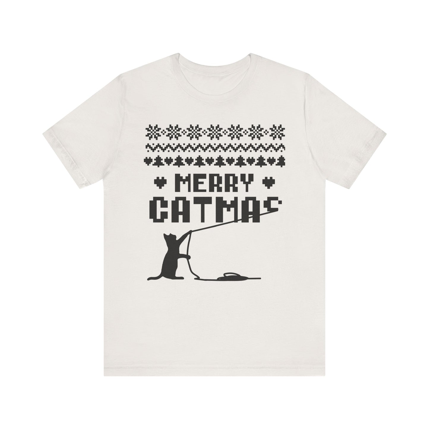 Merry Catmas Holiday Naughty Cat Tee