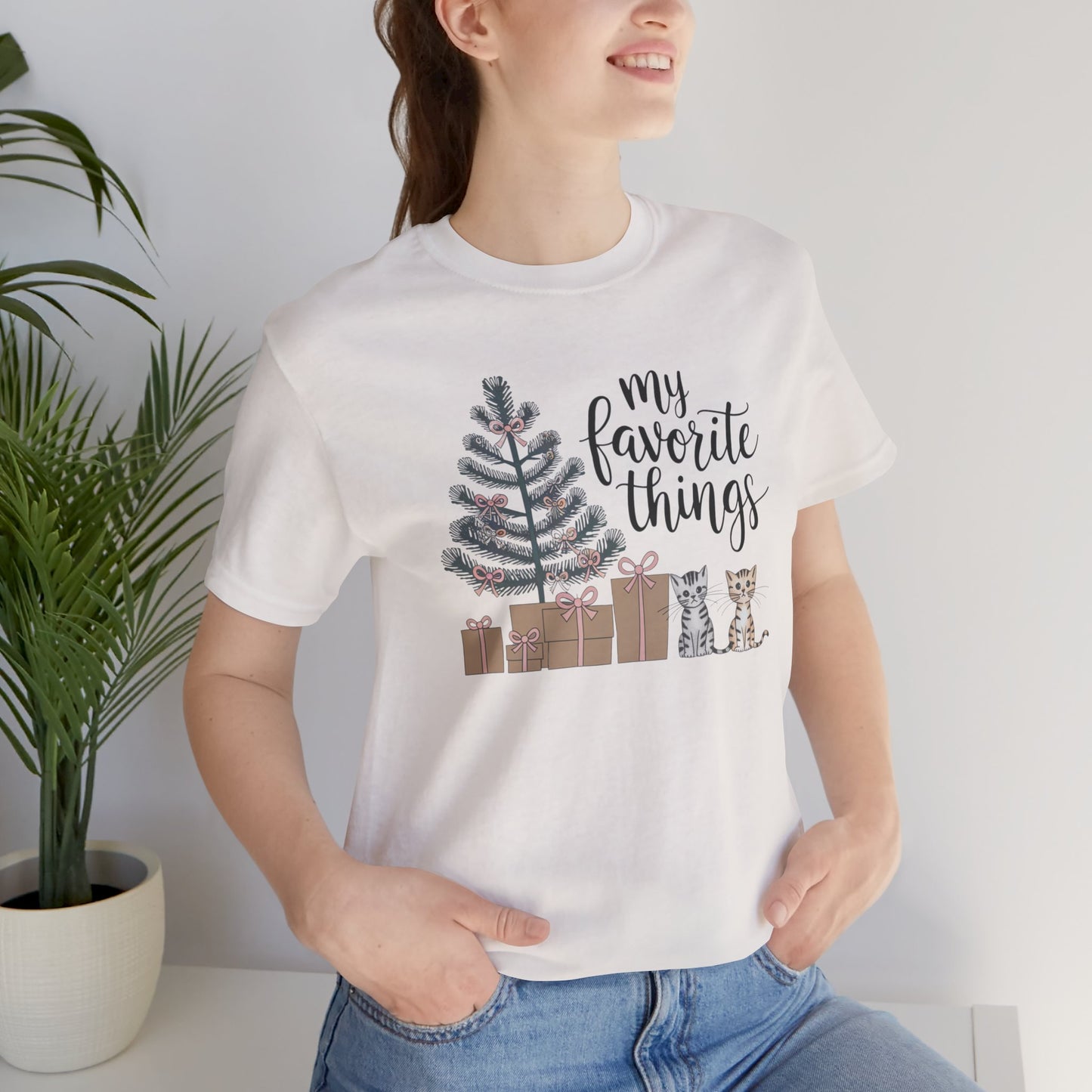 My Favorite Things Cat Bow Shirt