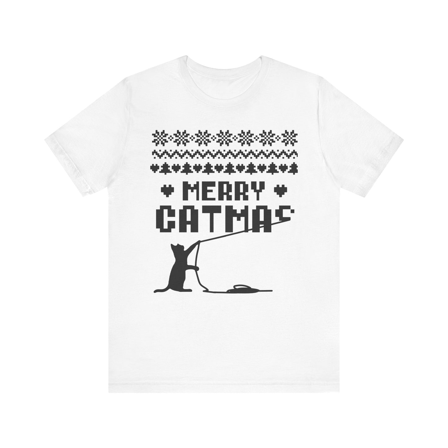 Merry Catmas Holiday Naughty Cat Tee