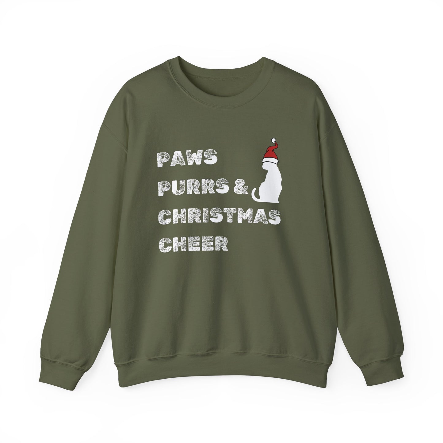 Paws Purrs and Christmas Cheer Holiday Crewneck Sweatshirt