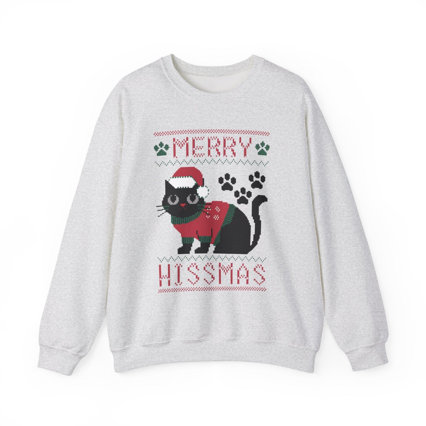 Merry Hissmas Cat Crewneck Sweatshirt