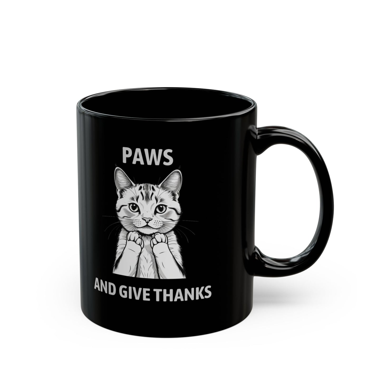 "Paws and Give Thanks" Thanksgiving Mug