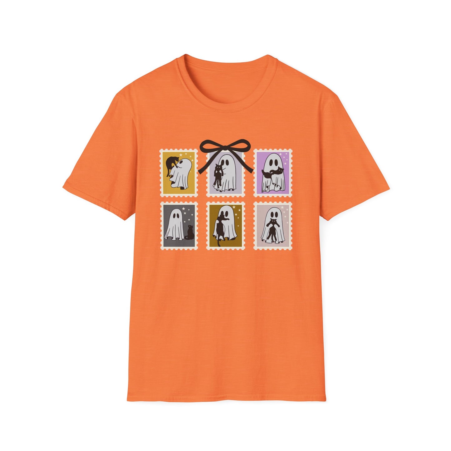Ghost Cat Halloween T-Shirt – Cute Spooky Season Graphic Tee