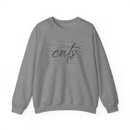 Cats Word Art Sweatshirt