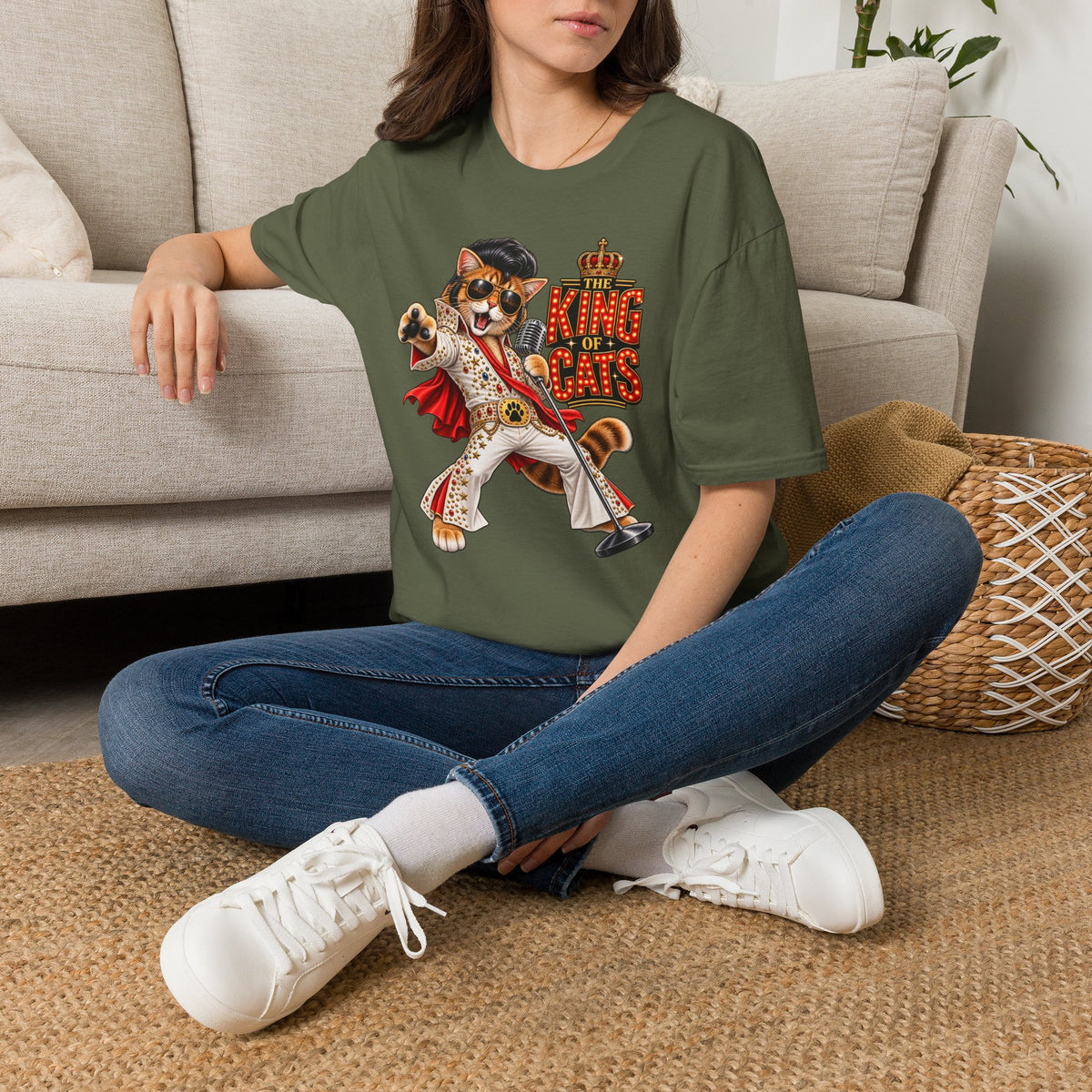 The King of Cats – Funny Cat Music T-Shirt