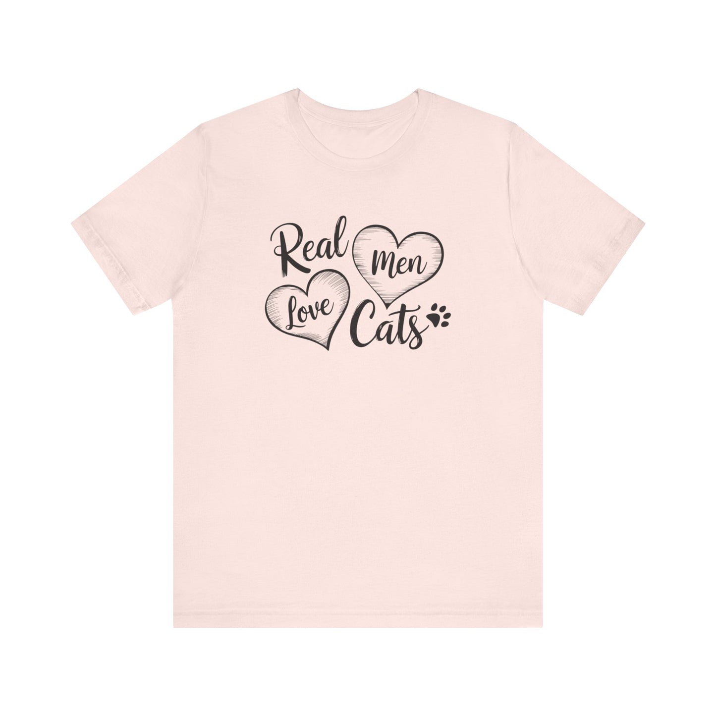 Real Men Love Cats Valentine's Day Tee