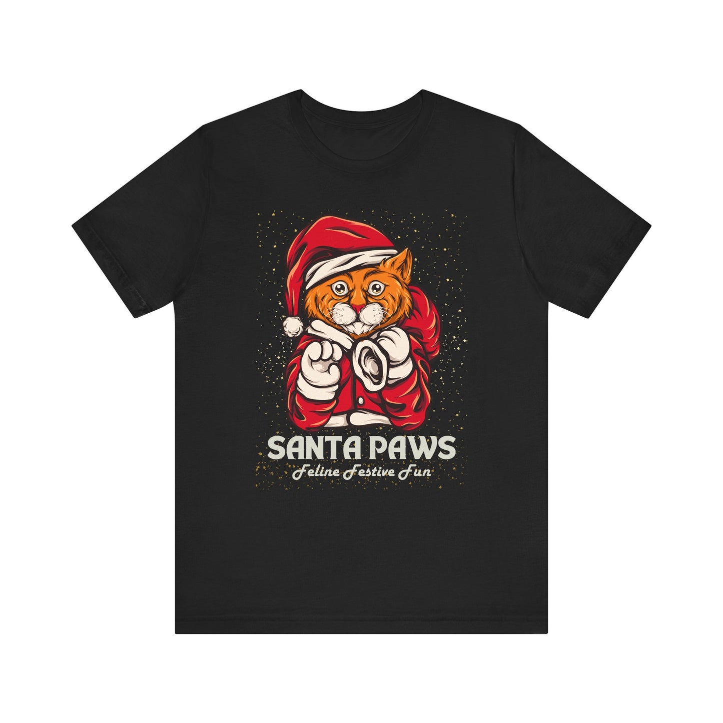 Santa Paws Festive Cat Tee