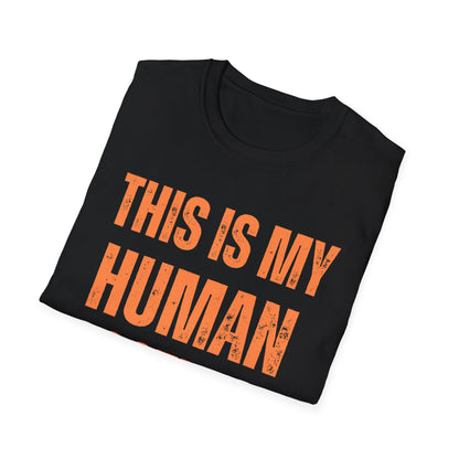 This Is My Human Costume T-Shirt – Funny Halloween Cat Lover Tee