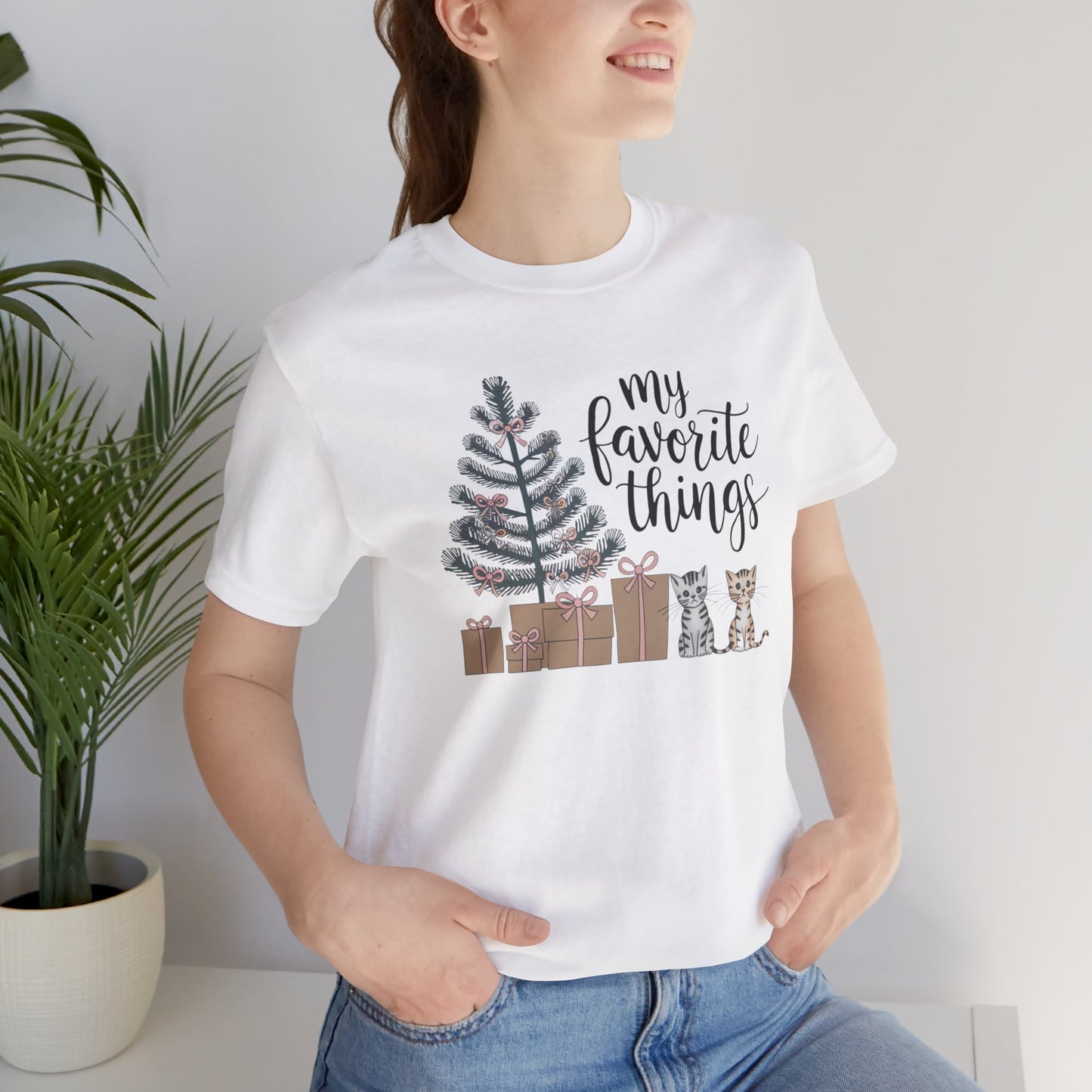 My Favorite Things Cat Bow Shirt