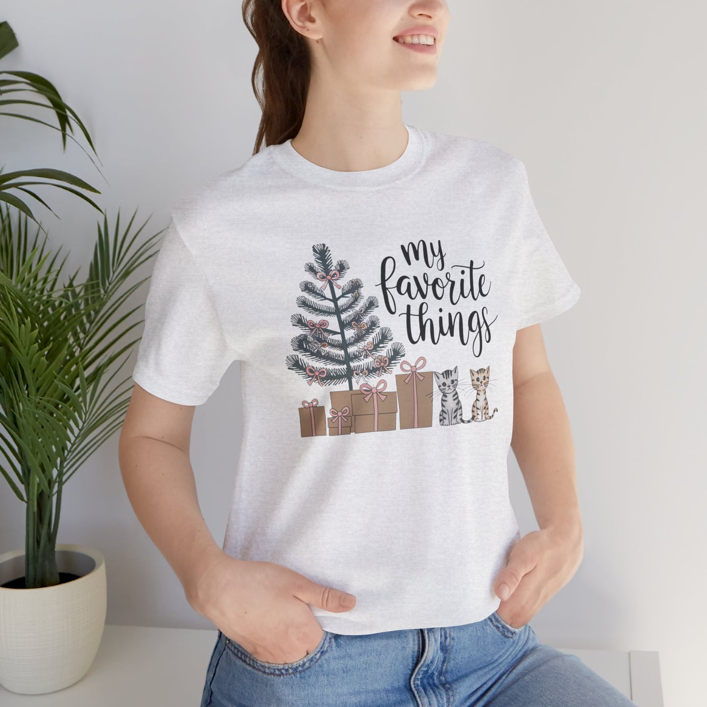 My Favorite Things Cat Bow Shirt