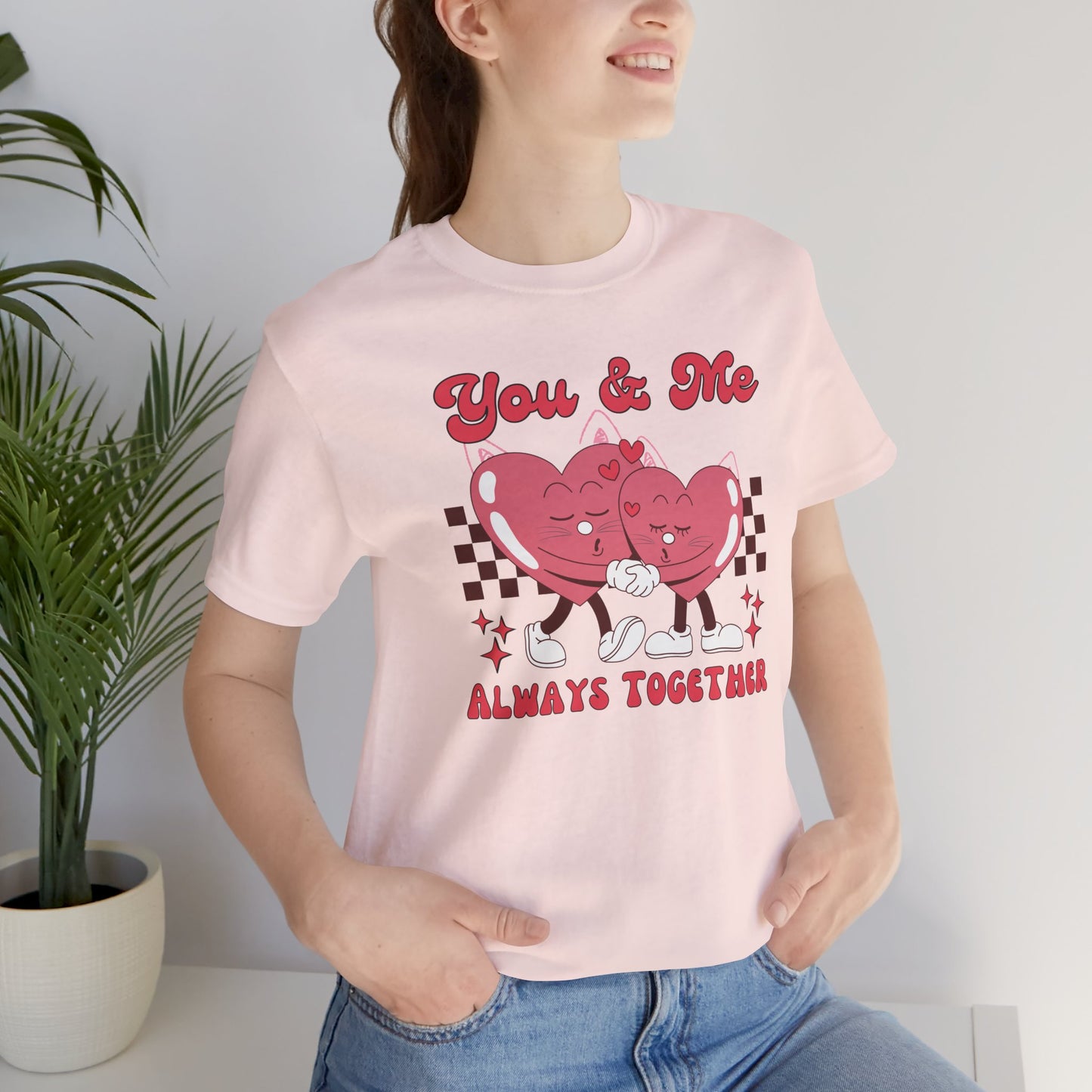 You & Me Heart Cat Tee