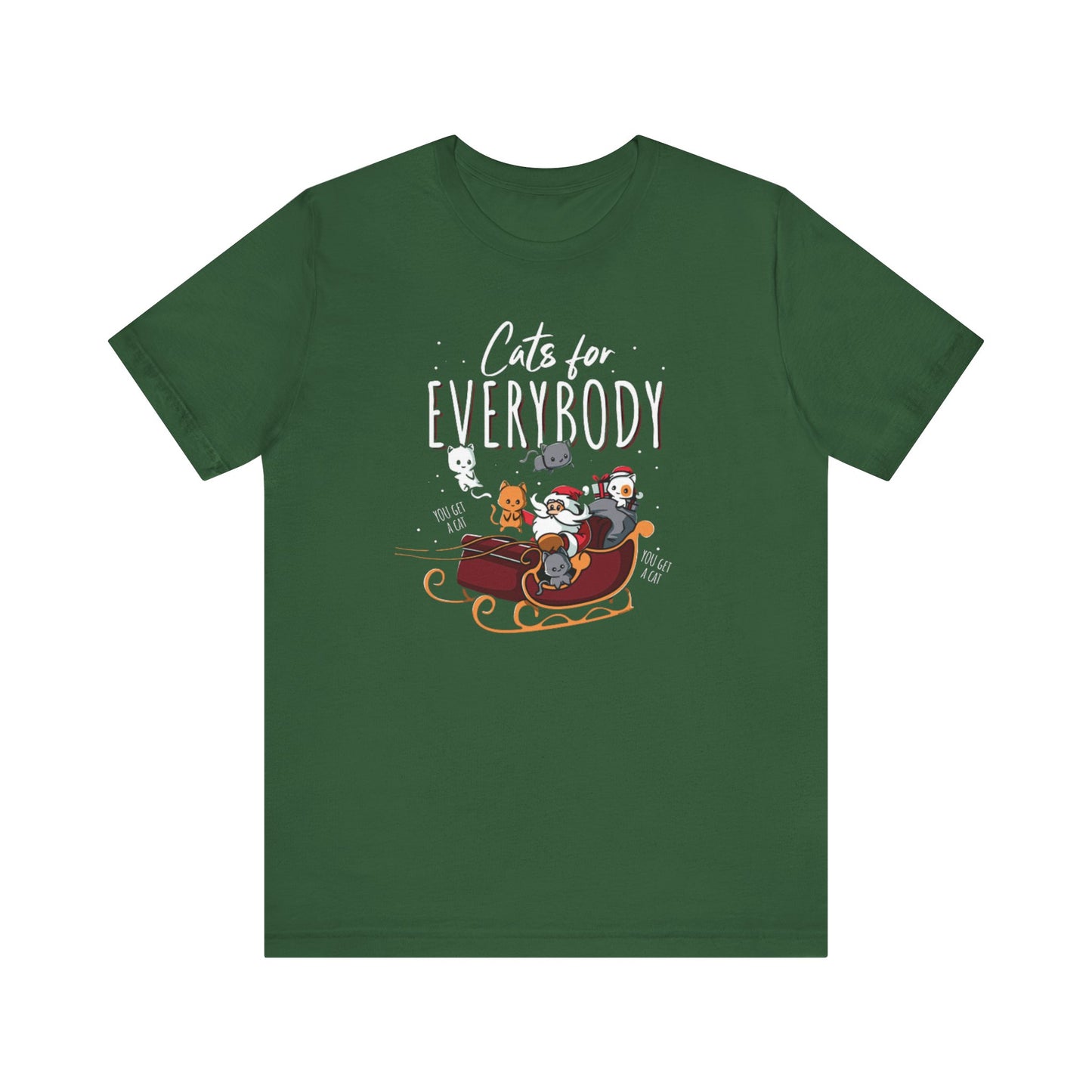 Cats For Everybody Santa Tee