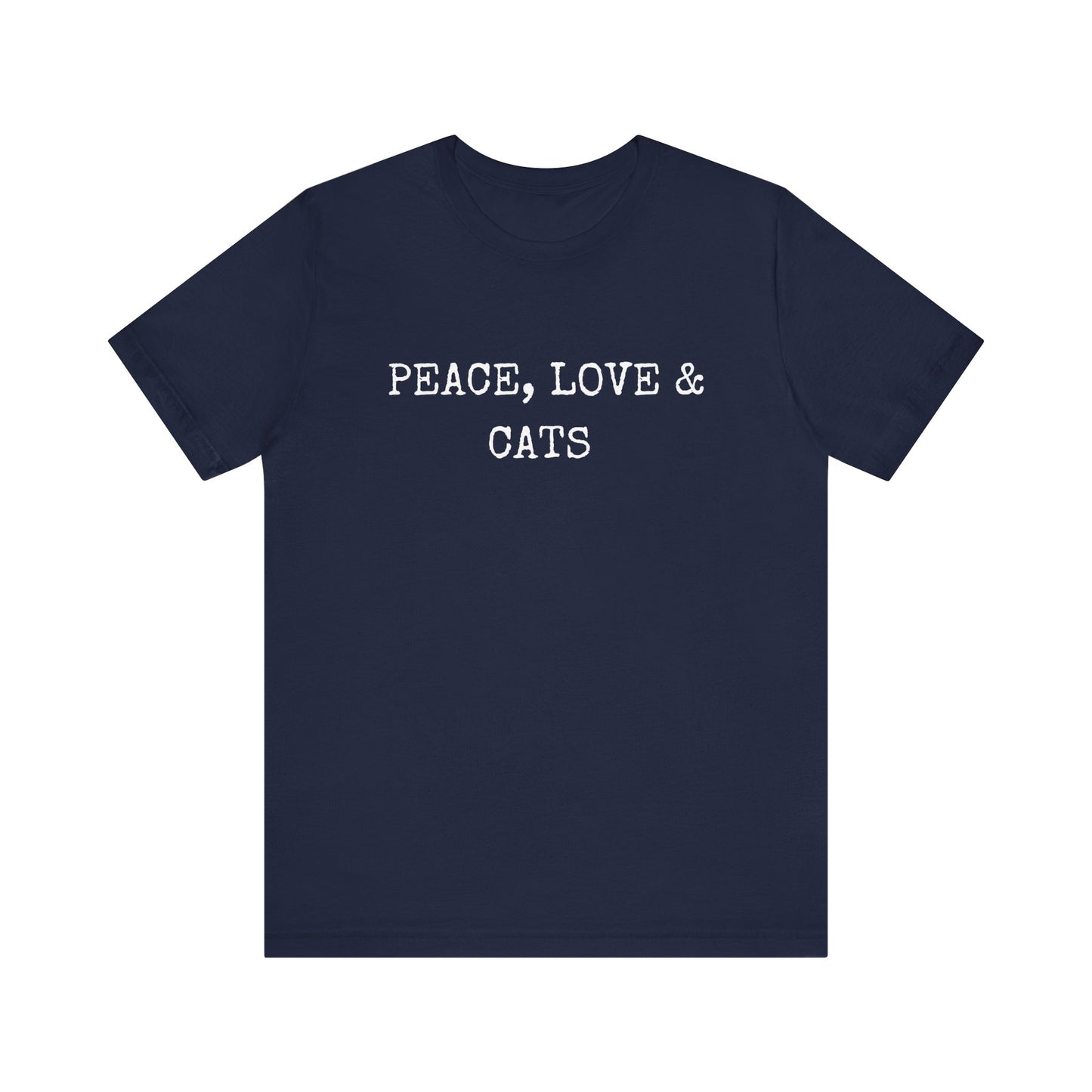 Peace, Love and Cats Minimalist Tee