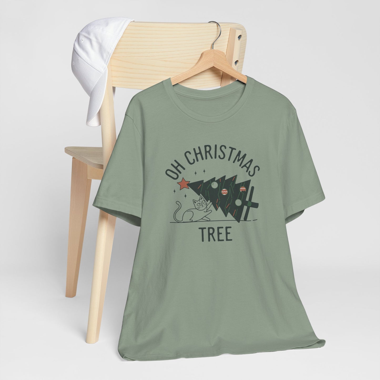 Oh Christmas Tree Cat Humor Tee