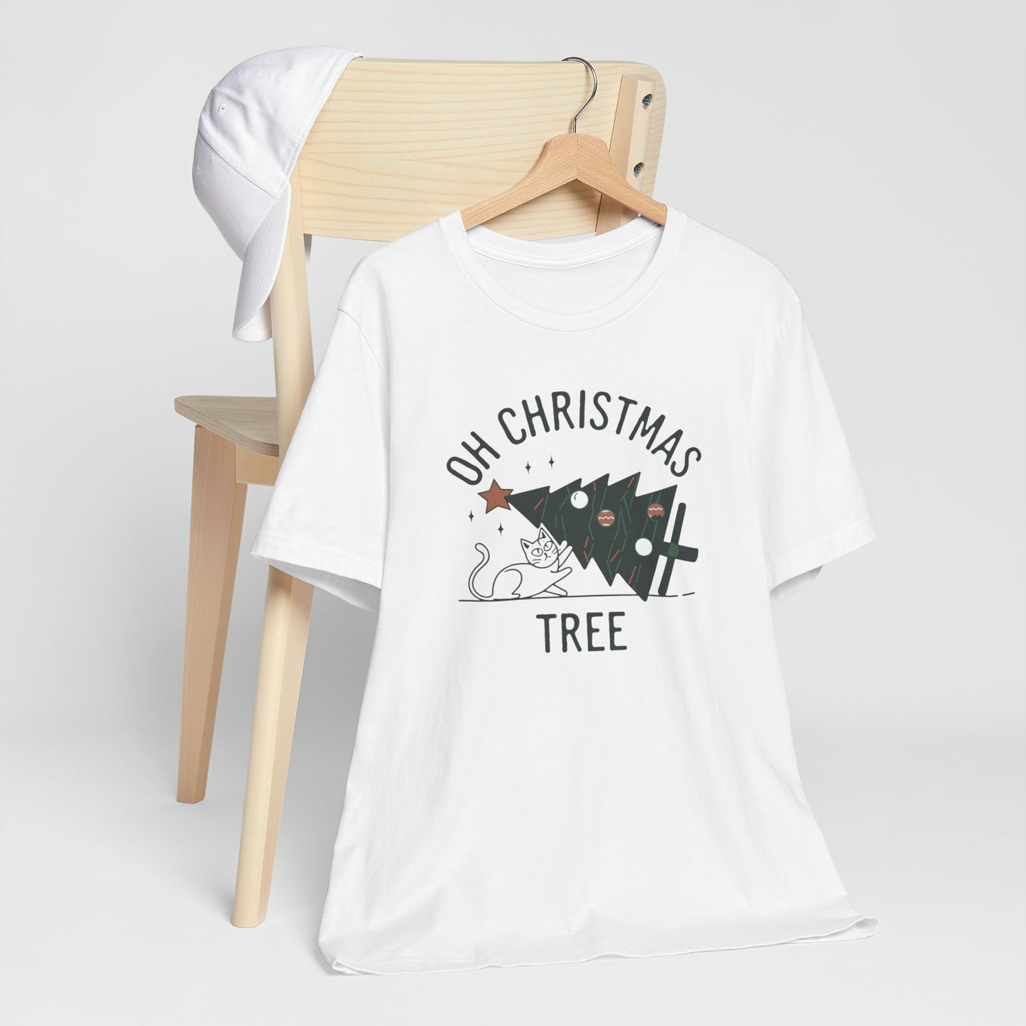 Oh Christmas Tree Cat Humor Tee