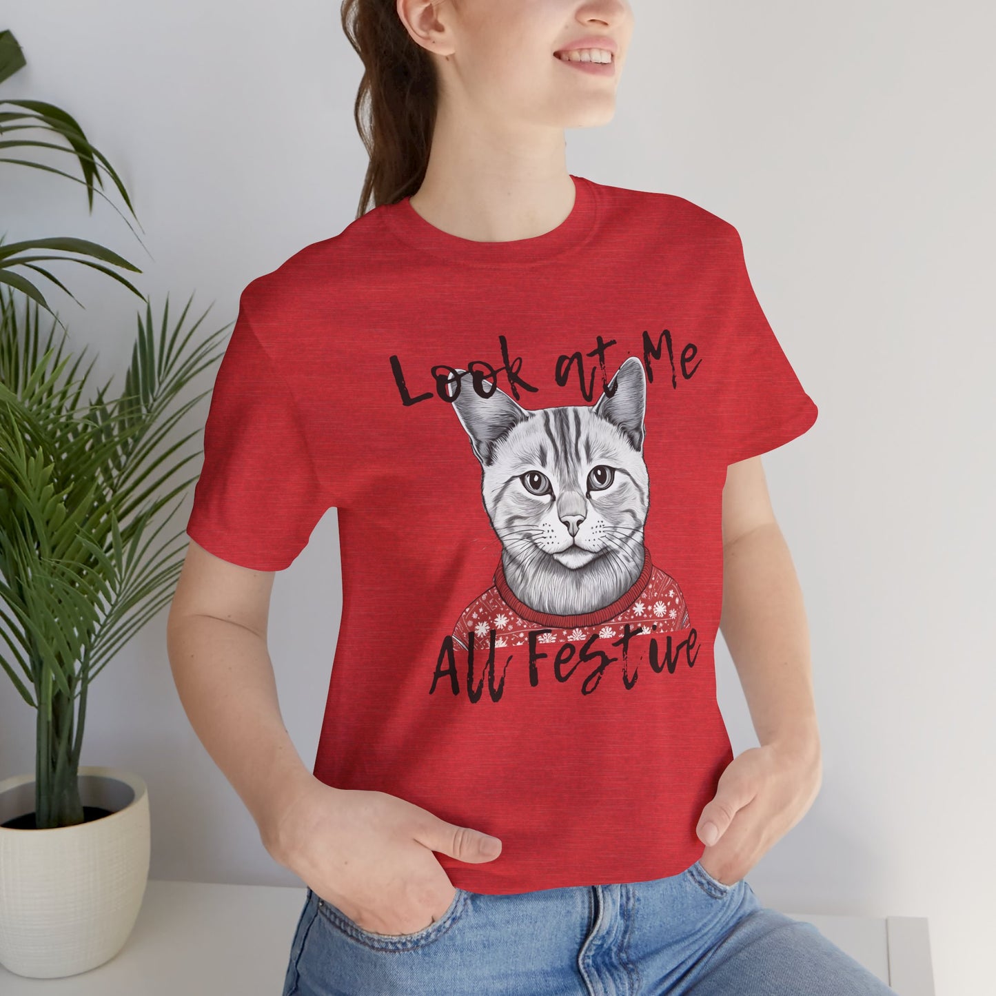 Look at Me Festive Cat Tee