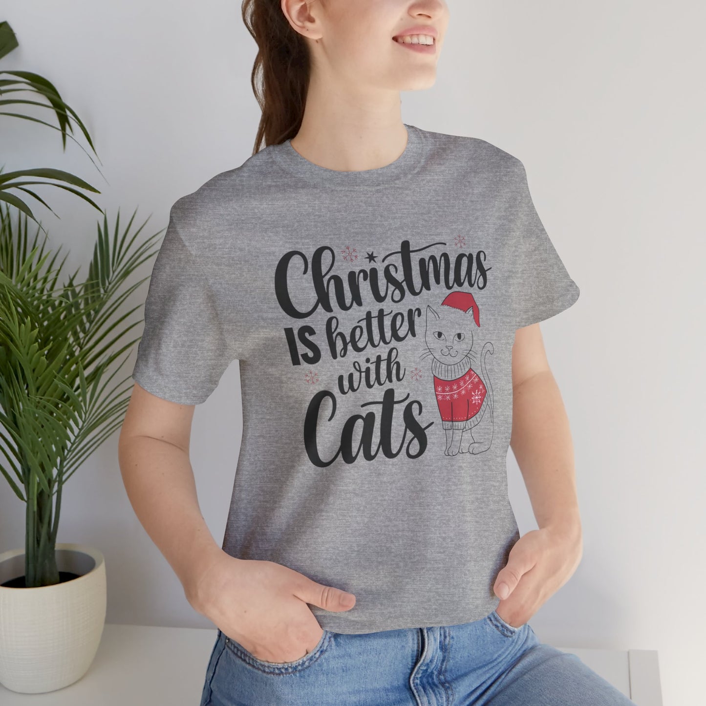 Christmas is better with cats tee