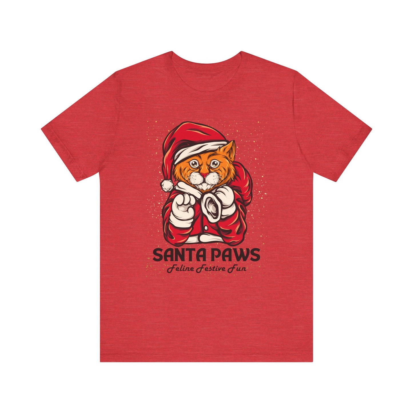 Santa Paws Festive Cat Tee